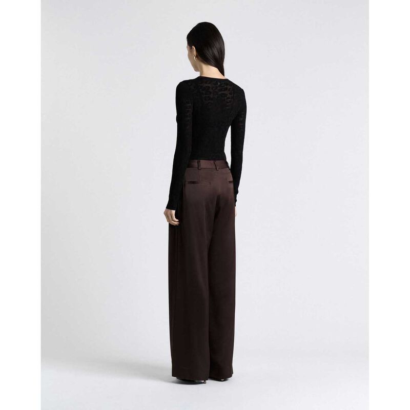 Cue Lace Knit Long Sleeve Tee image number 5